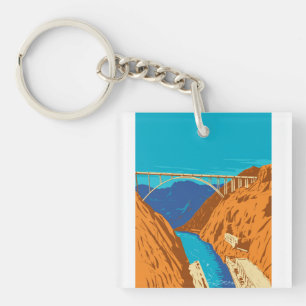 Mike O'Callaghan Pat Tillman Memorial Bridge WPA Keychain