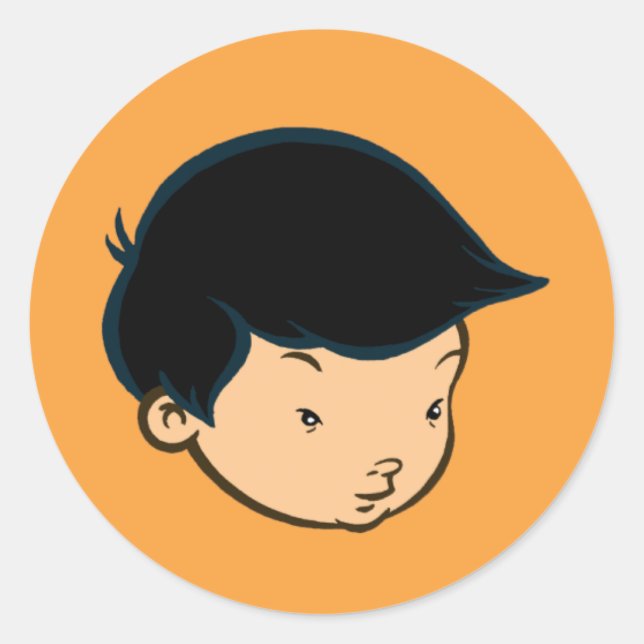 Mike Park Sticker (Orange) (Front)