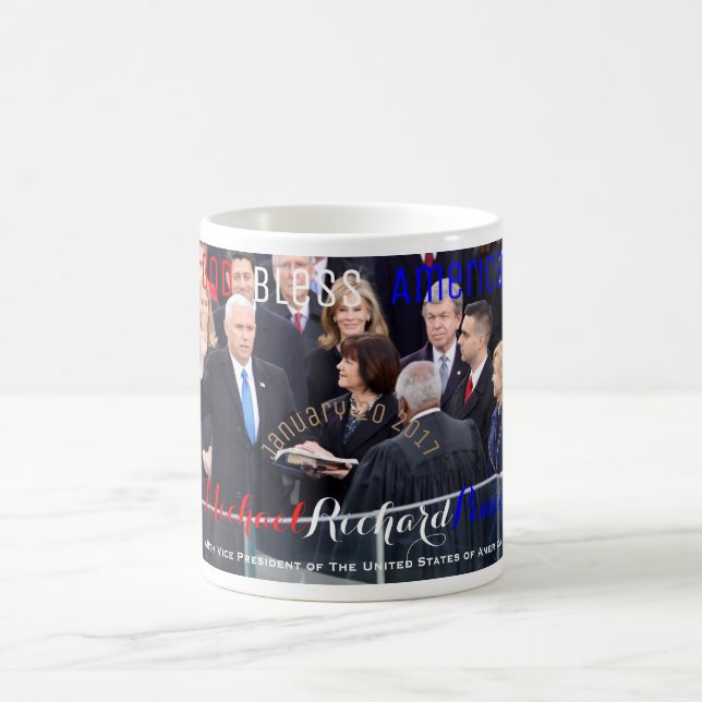 Mike Pence 48th Vice President of The USA Sworn In Coffee Mug (Center)