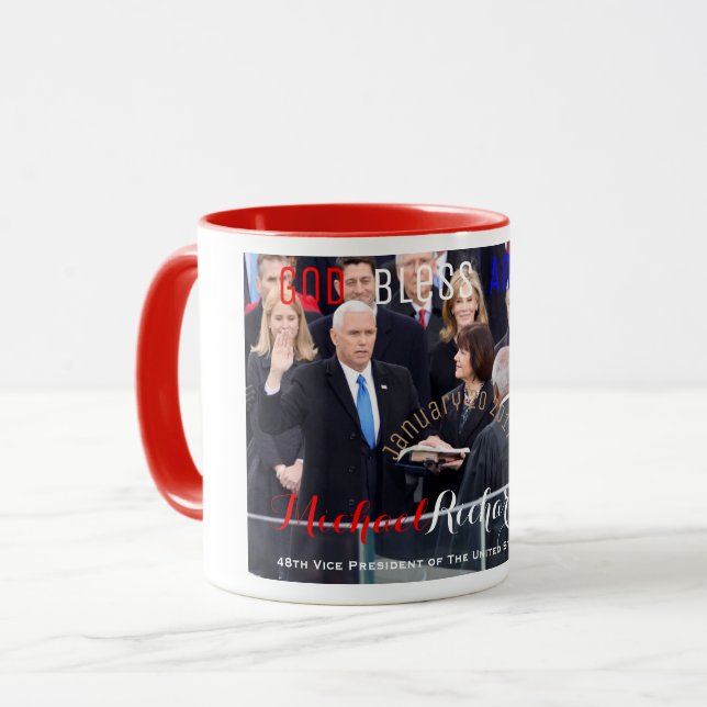 Mike Pence 48th Vice President of The USA Sworn In Mug (Front Left)