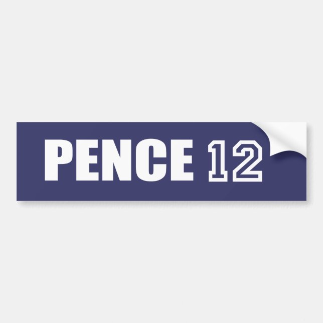 MIKE PENCE Election Gear Bumper Sticker (Front)