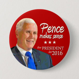 Mike Pence for President 2016 3 Inch Round Button