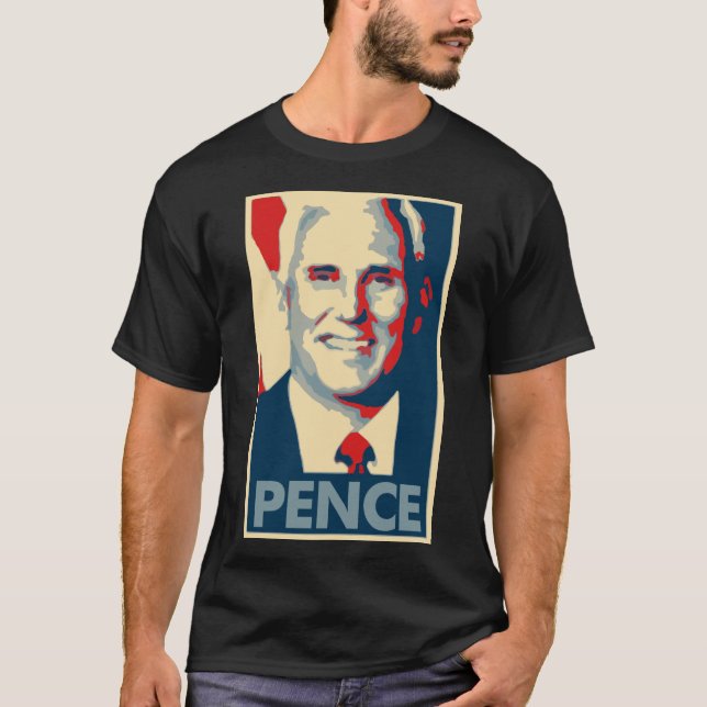 Mike Pence Poster Political Parody T-Shirt (Front)