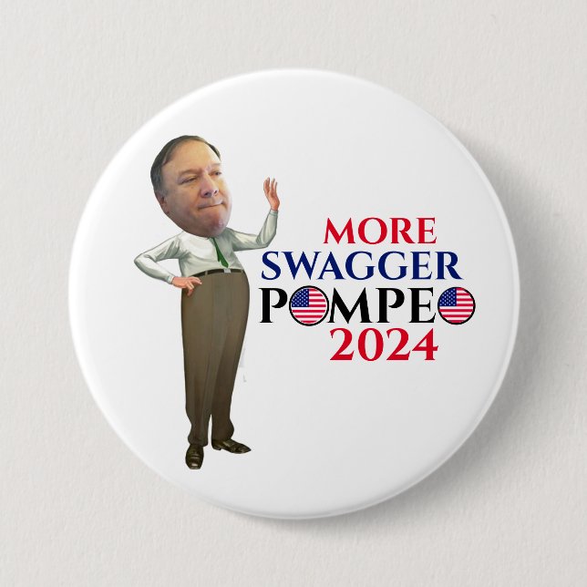 Mike Pompeo 2024 3 Inch Round Button (Front)