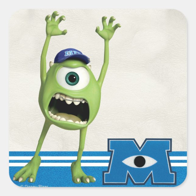 Mike Scaring Square Sticker (Front)