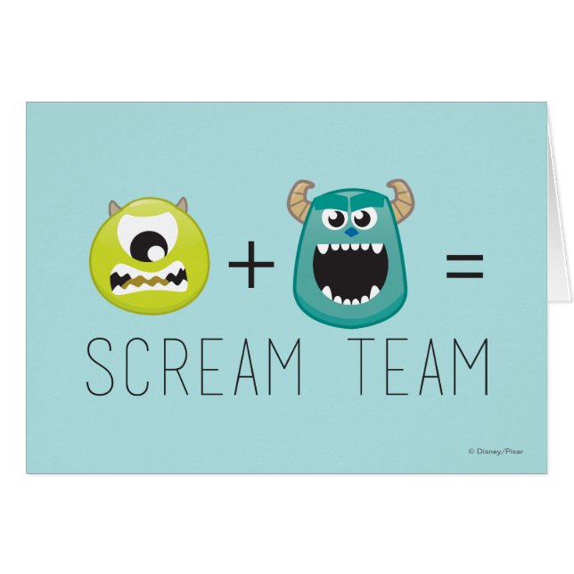 Mike+Sulley=Équipe de cri (Devant horizontal)