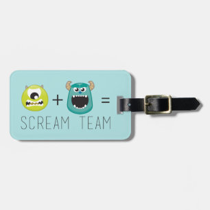 Mike+Sulley=Scream Team Luggage Tag