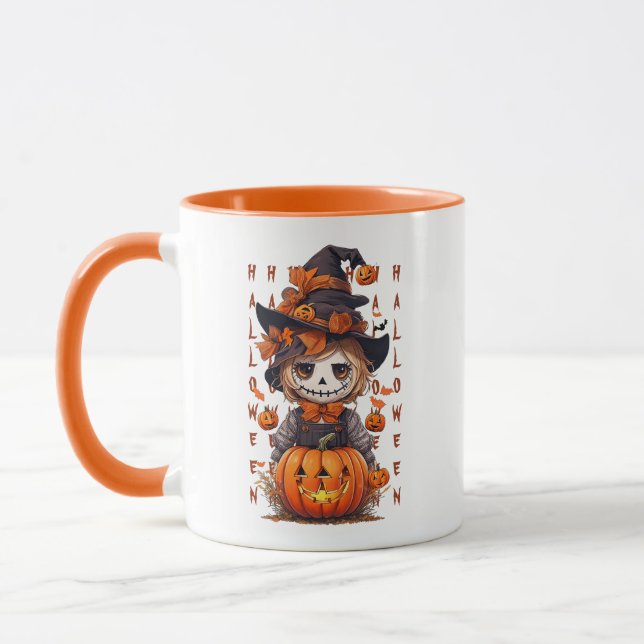 Mike, the Halloween Scarecrow Mug (Left)