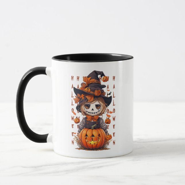 Mike, the Halloween Scarecrow Mug (Left)