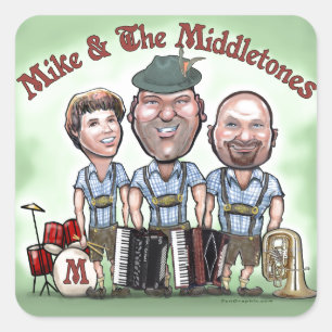 Mike & The Middletones at Fest Square Sticker