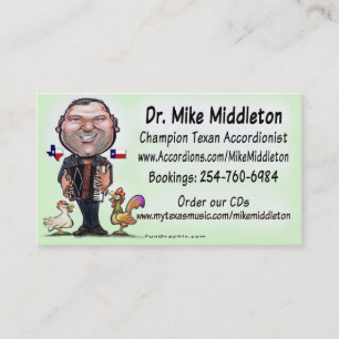 Mike & The Middletones Music Business Card