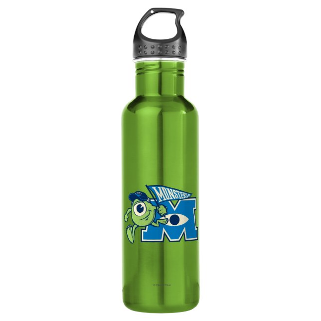 Mike with Monsters U Flag 710 Ml Water Bottle (Front)