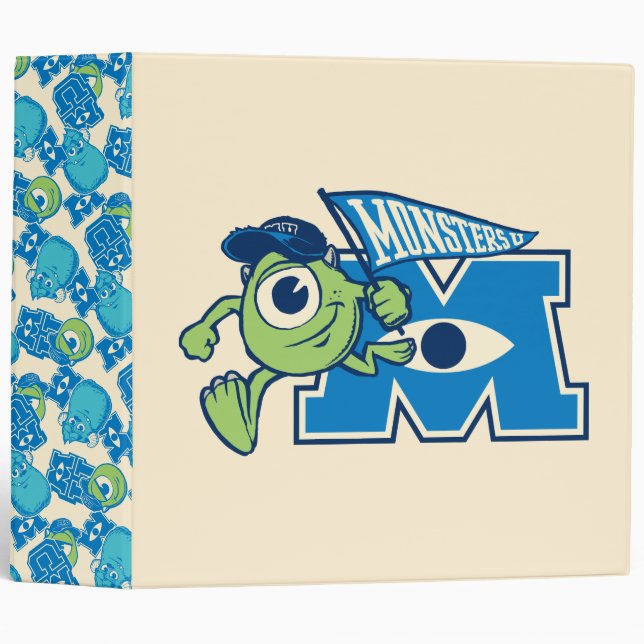 Mike with Monsters U Flag Binder (Front/Spine)