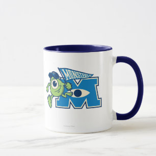Mike with Monsters U Flag Mug