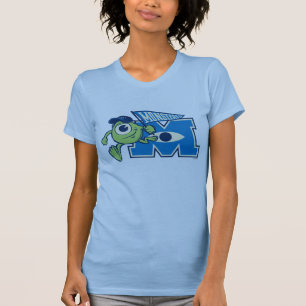 Mike with Monsters U Flag T-Shirt