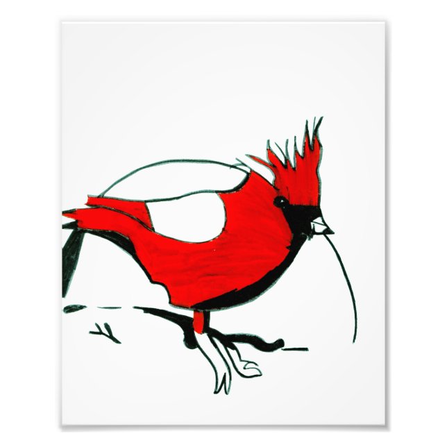 Mike's Cardinal Print (Front)