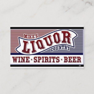 Mike's Liquor Country business card