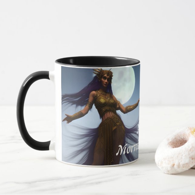 Mike's Morning Caffeine Personalized Customizable Mug (With Donut)