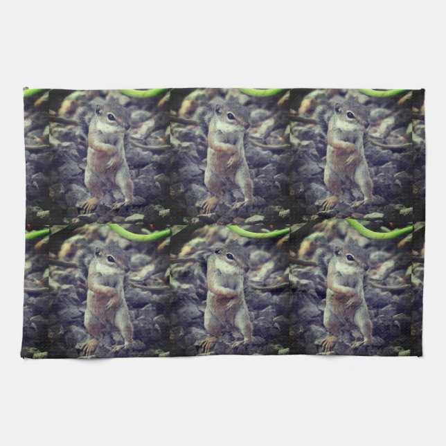 Mikey Ground Squirrel Kitchen nTowel Kitchen Towel (Horizontal)