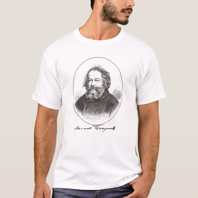 Mikhail Bakunin Portrait T-Shirt (Front)