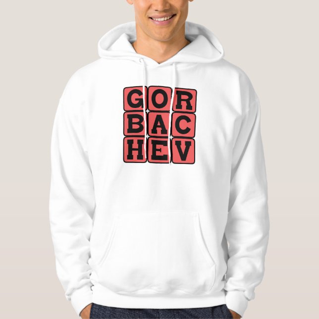 Mikhail Gorbachev, Russian Leader Hoodie (Front)