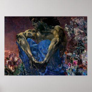 Mikhail Vrubel- Seated Demon Poster
