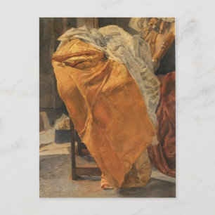 Mikhail Vrubel- Still life. Fabrics. Postcard