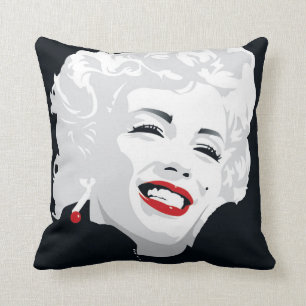 Miki Marilyn Throw Pillow