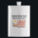Mikitiez american breakfast bacon egg july picnic hip flask<br><div class="desc">American Breakfast.</div>