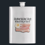 Mikitiez american breakfast bacon egg july picnic hip flask<br><div class="desc">American Breakfast.</div>
