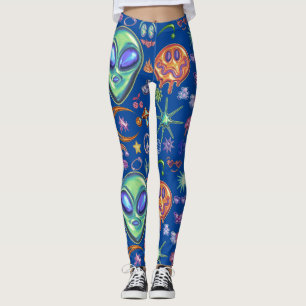 Mikitiez aquarius galaxy summer glow leggings