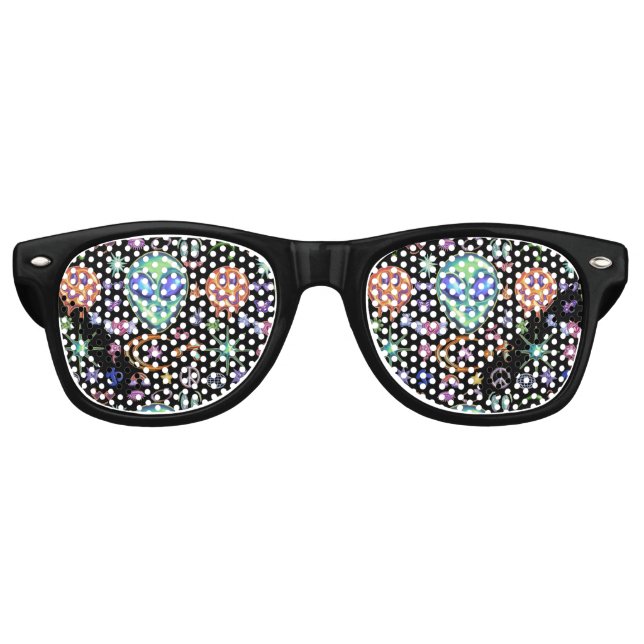 Mikitiez aquarius galaxy summer glow retro sunglasses (Front)