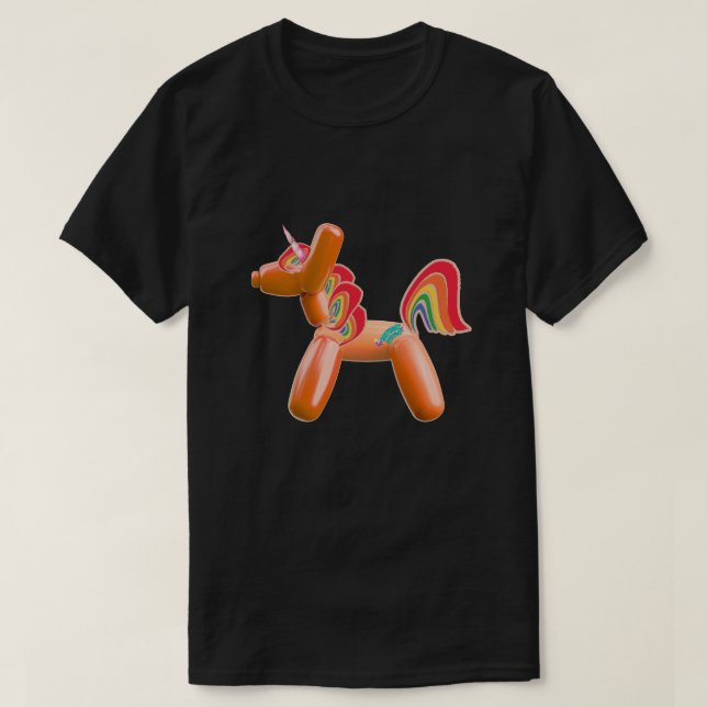 Mikitiez Birthdayemoji unicorn rainbowparty pony T-Shirt (Design Front)