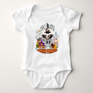 Mikitiez black cat spooky halloween vibes ghouls  baby bodysuit