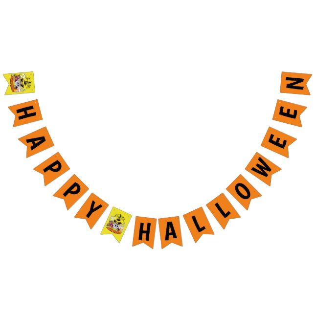 Mikitiez black cat spooky halloween vibes ghouls  bunting flags (All)