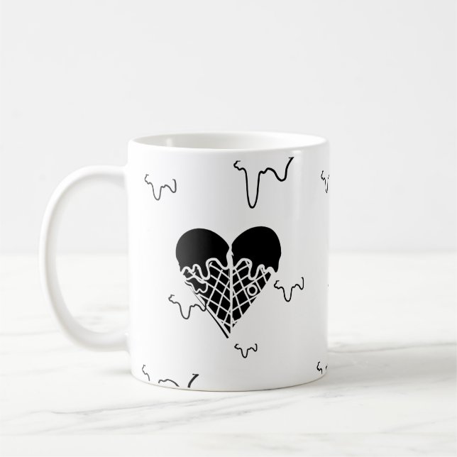 Mikitiez blackheart cookiesandcream icecream  coffee mug (Left)