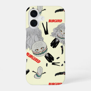 Mikitiez blonde hairbun pinky blur suit tie iPhone 16 case
