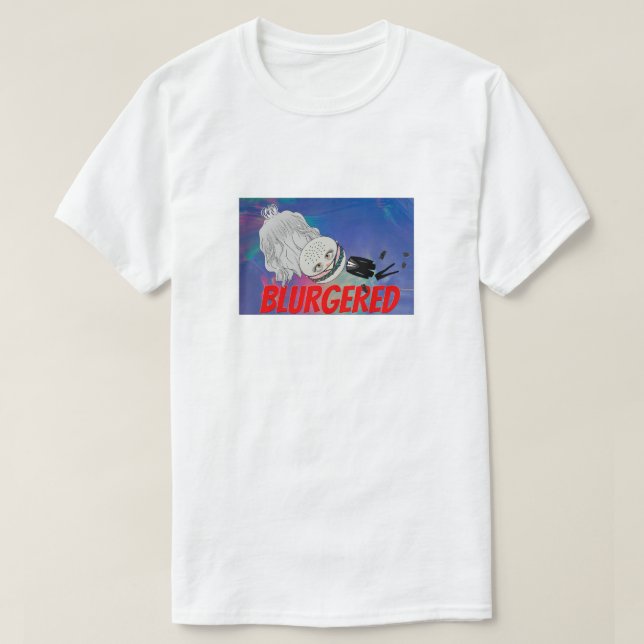 Mikitiez blonde hairbun pinky blur suit tie T-Shirt (Design Front)