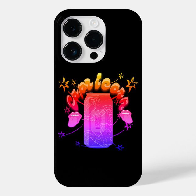 Mikitiez capricorn devil rockstar saturn Case-Mate iPhone case (Back)