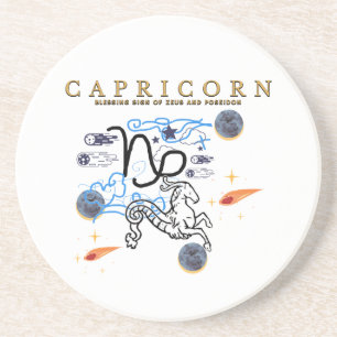 Mikitiez capricorn happy new year saturn astrology coaster