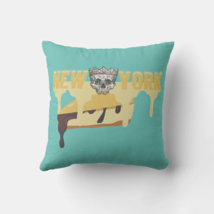 Mikitiez cheesecake blueberrycheese newyork throw pillow