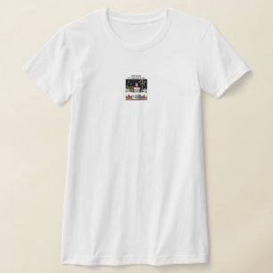 Mikitiez christmas santa snowboard crew penguin T-Shirt