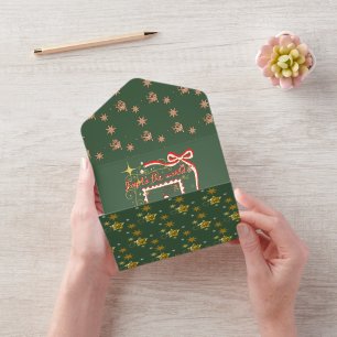Mikitiez Christmasnoel angle gift star All In One Invitation