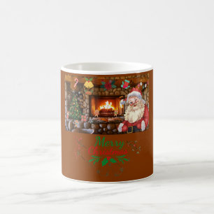 Mikitiez classicwhitechristmas light jollyholly coffee mug