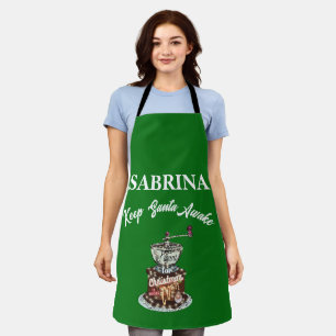 Mikitiez coffee christmas quote cute caffeine apron