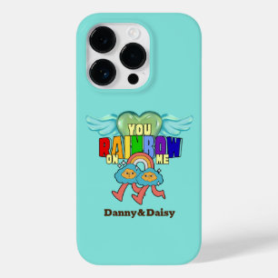 Mikitiez cupid cute rainbow twin friends Case-Mate iPhone 14 pro case