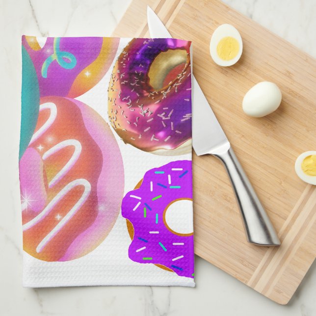 Mikitiez doughnut picnic america pridemonth olympi kitchen towel (Quarter Fold)