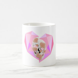 Mikitiez dreamer skull tatto rainbow rose beach coffee mug