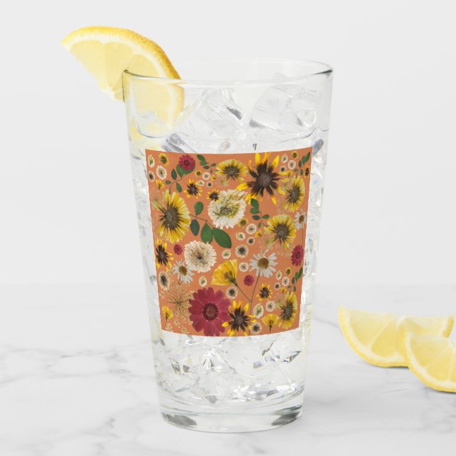 Mikitiez earthday nature selflove rose flower glass (Front Ice)