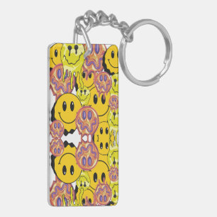 Mikitiez face yellow garden  keychain